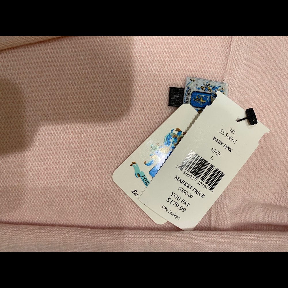Portolano Light Pink Cashmere Robe - Picture 8 of 8